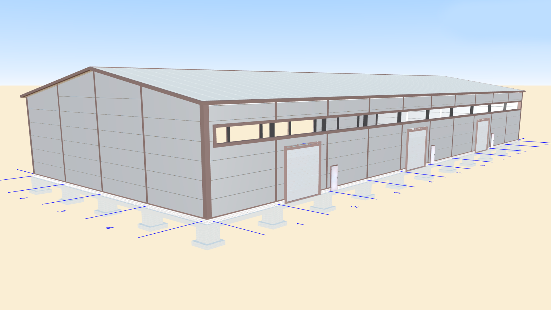 Завод ПК Веста объявляет о заказе быстровозводимого склада 24Ш х 60Д х 6В для сдачи в аренду в г. Рязань, Россия.