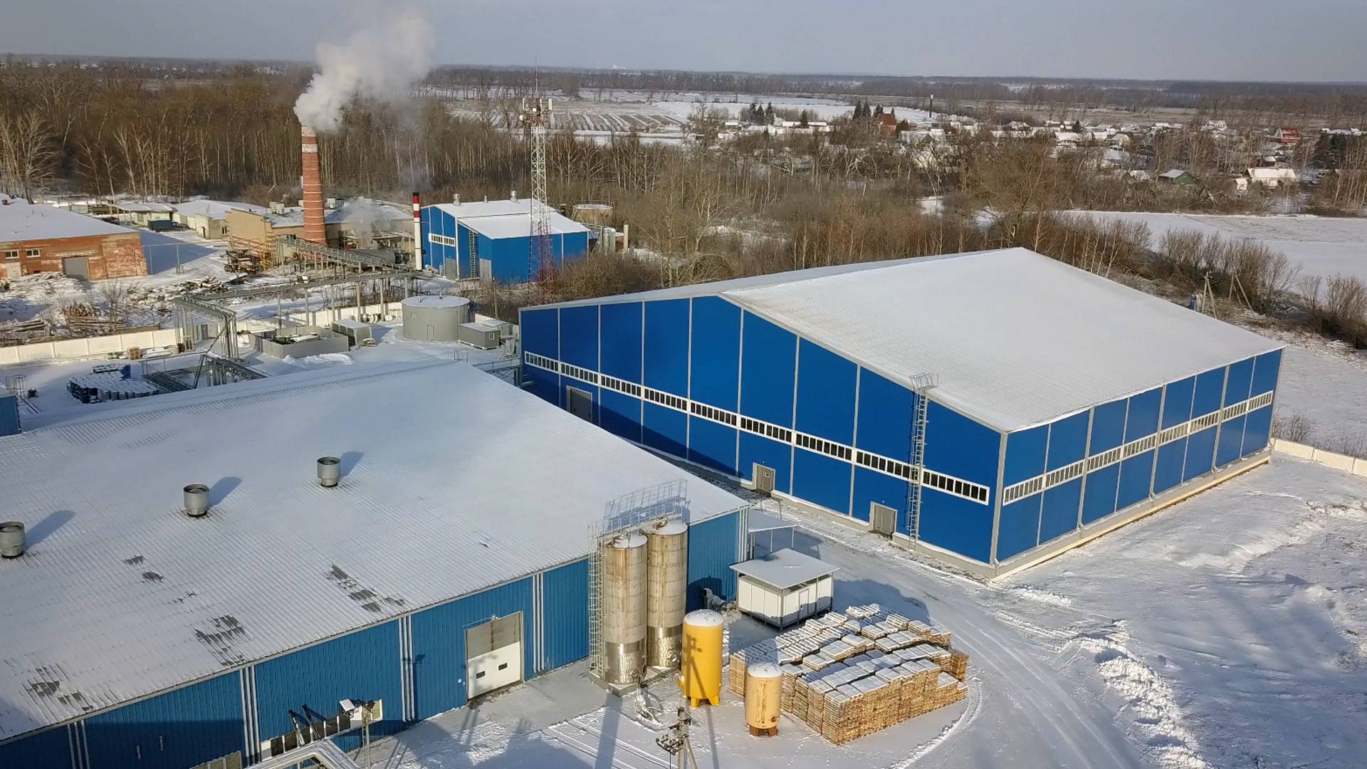 110. Быстровозводимый склад и центр для переработки яблок 48 х 60 х 10.2 около г. Тамбов, Россия