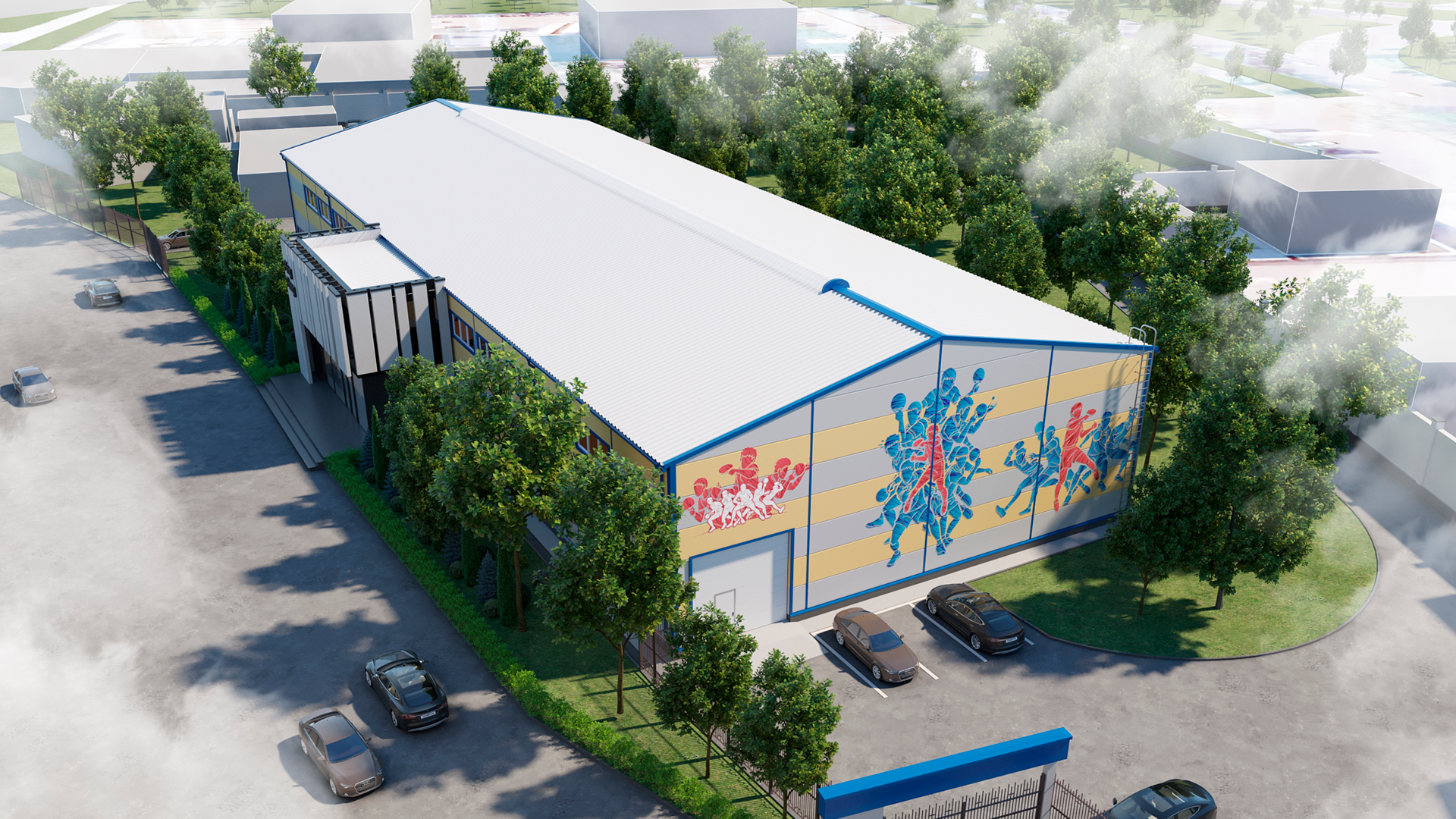 Завод ПК Веста объявляет о заказе быстровозводимого спортивного зала 24Ш х 62Д х 6В в г. Ташкент, Узбекистан.