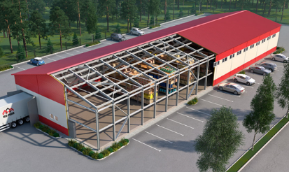 строительство быстровозводимого склада в Казахстане