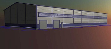 119. Быстровозводимый склад 24х54х7.2  в г. Окуловка, Россия