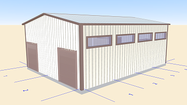 196. Быстровозводимый пункт по разливку масла 15Ш х 20Д х 6В из ЛСТК в г. Орел, Россия 