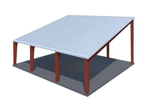 Односкатный тип кровли