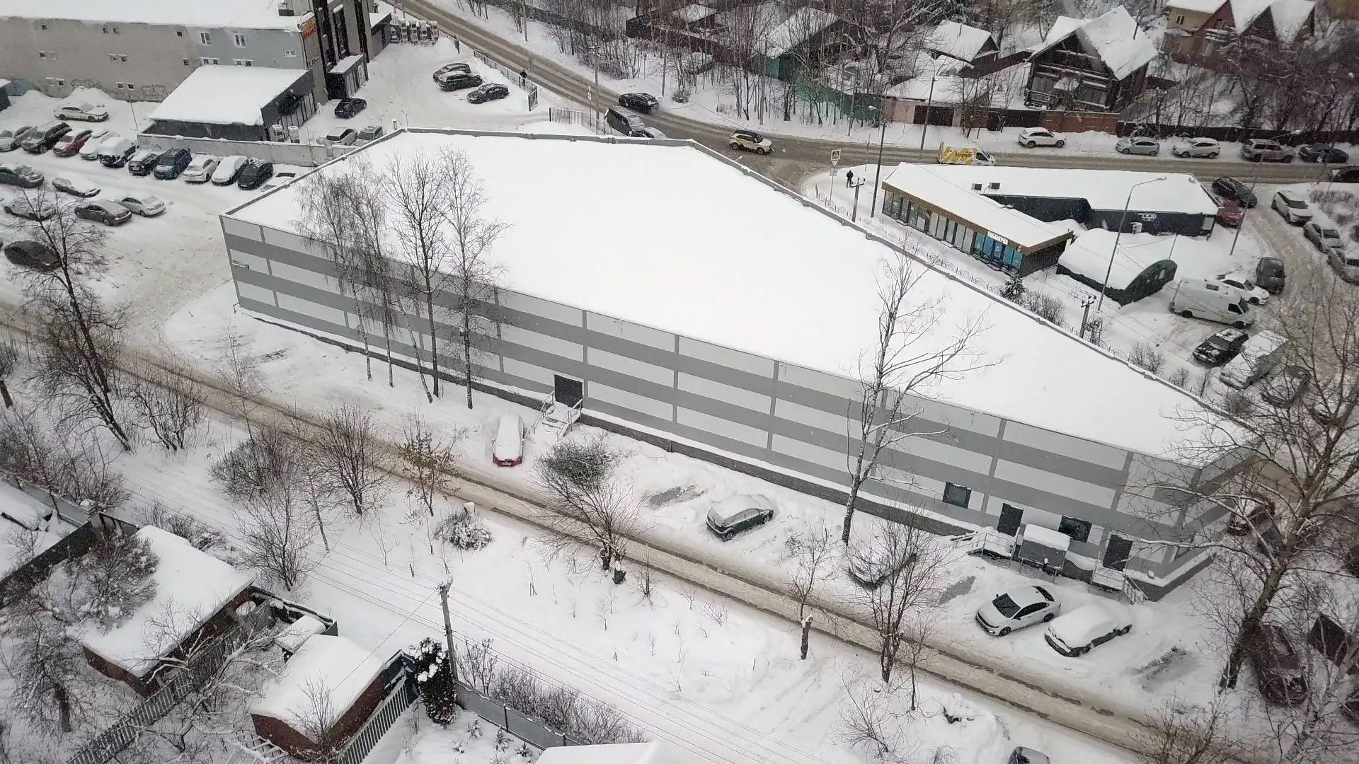 ПК «Веста» объявляет о завершение строительства быстровозводимого магазина 27 х 62 х 7.2 ПЯТЕРОЧКА в г. Пушкино, Россия