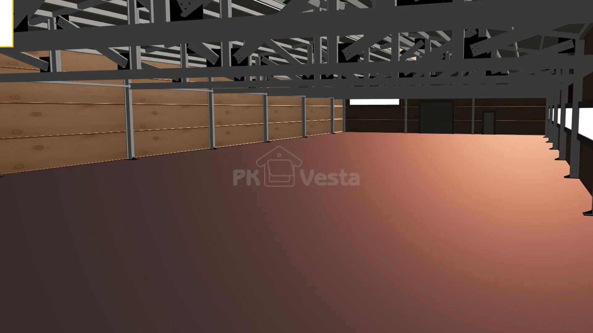 ПК Веста объявляет заказ быстровозводимого склада 18 х 45.5 х 5.4 с необычным дизайном в г. Москва, Россия