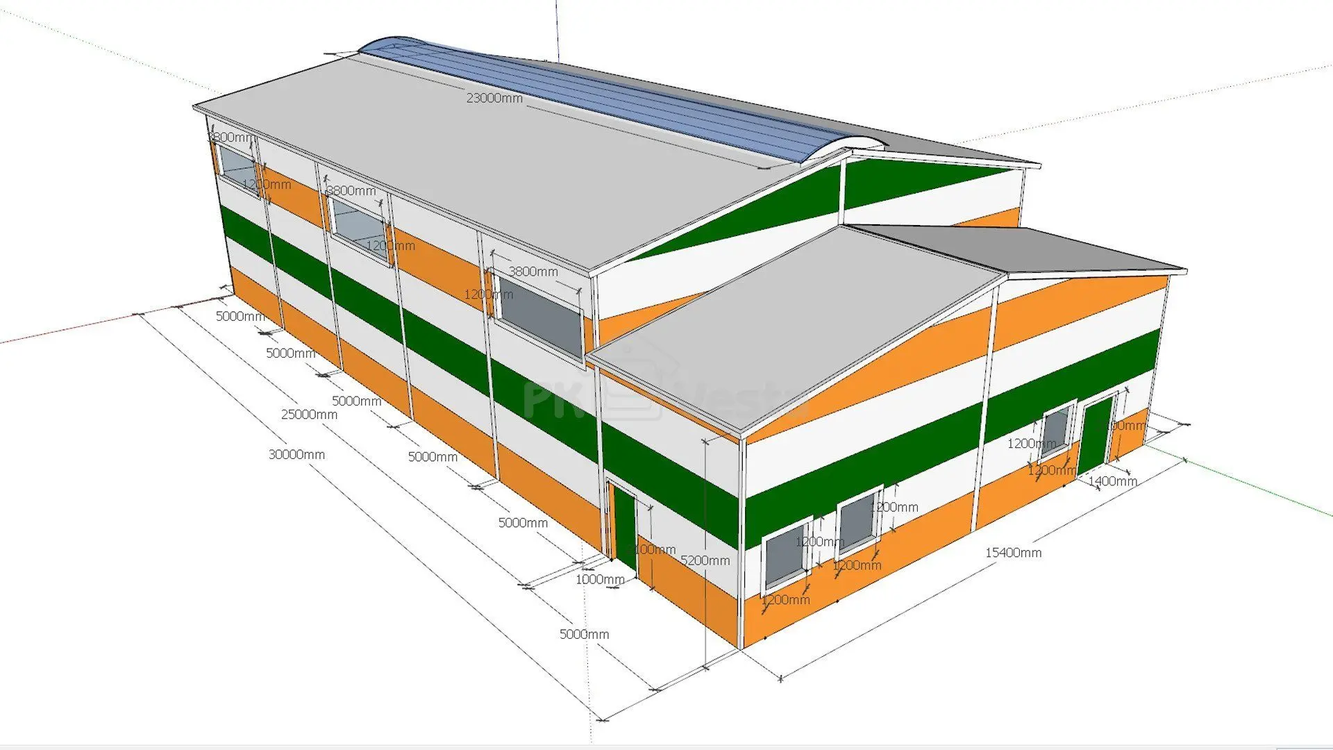 ПК «Веста» объявляет о заказе быстровозводимого спортивного зала 15.4 х 30 х 7.2 на полуострове Крым около г. Феодосия, Россия