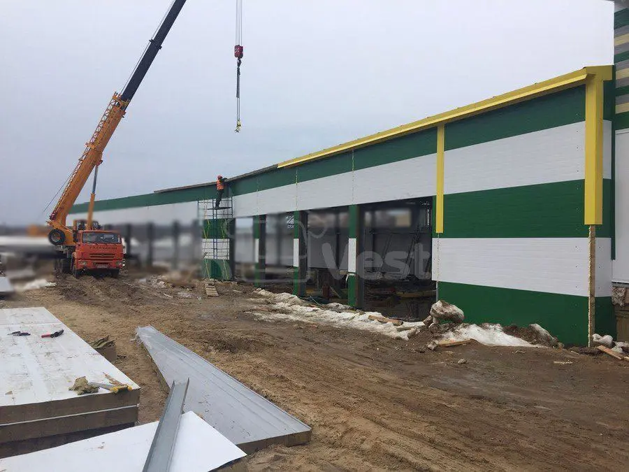 ПК «Веста» объявляет о монтаже быстровозводимого склада для хранения военной техники в г. Калуга, Россия