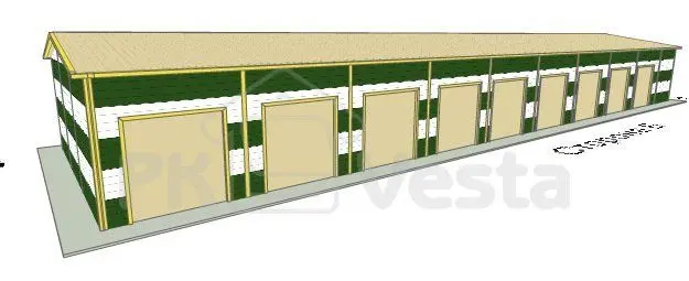 ПК «Веста» объявляет о заказе быстровозводимого склада для хранения военной техники в г. Калуга, Россия