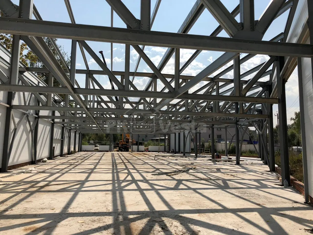 ПК «Веста» объявляет о завершение строительства быстровозводимого магазина 27 х 62 х 7.2 ПЯТЕРОЧКА в г. Пушкино, Россия