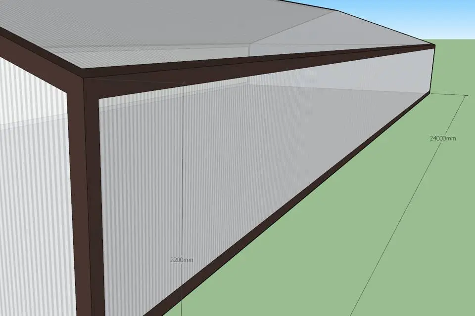 ПК Веста объявляет о заказе двух современных быстровозводимых теплиц 9х24х2 из ЛСТК в посёлке Партенит, Крым, Россия