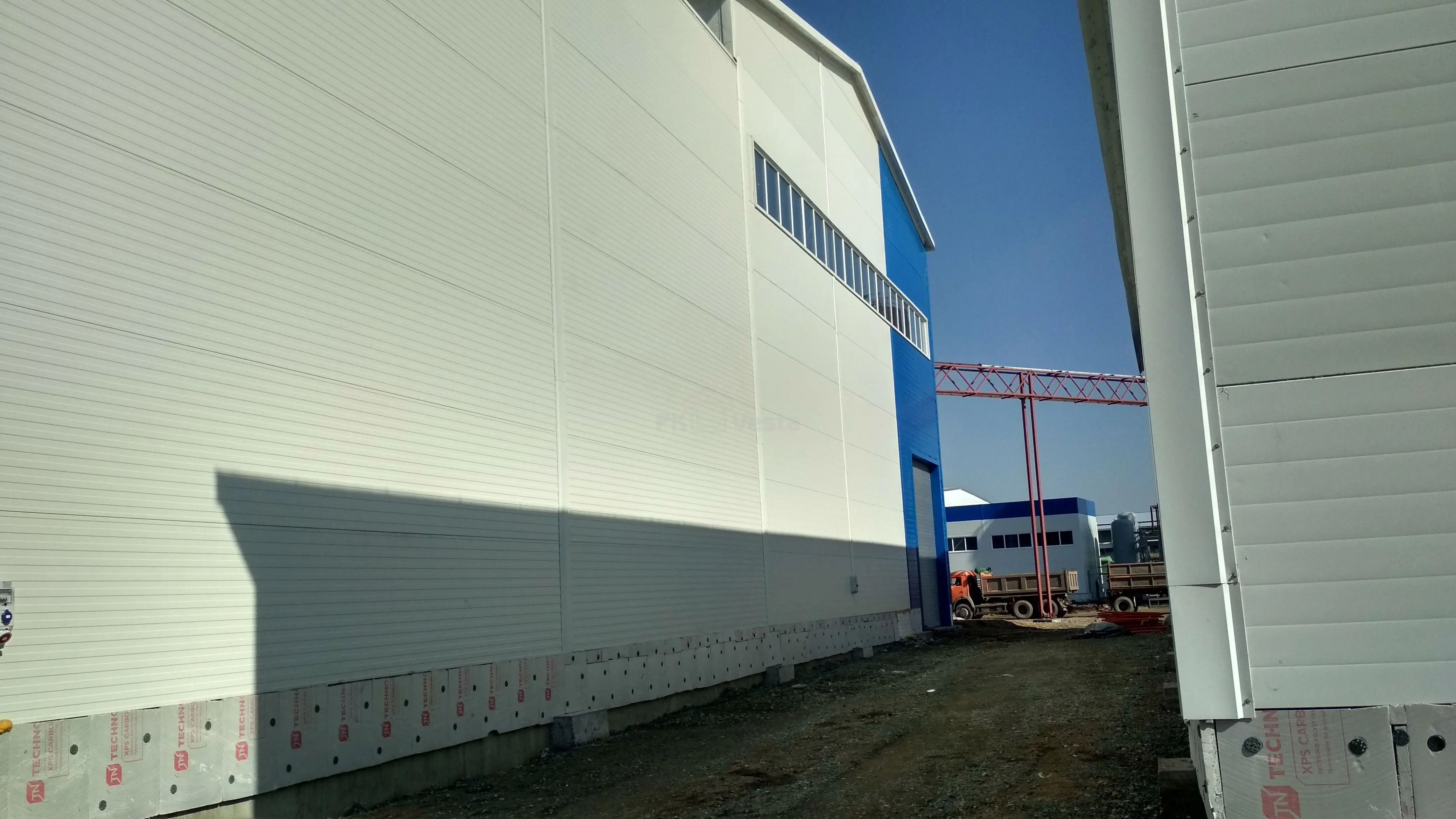 ПК Веста объявляет о завершение монтажа быстровозводимого промышленного комплекса/Складов 42Ш х 48Д х 11В по изготовлению дорожной плитки в г. Астана, Казахстан