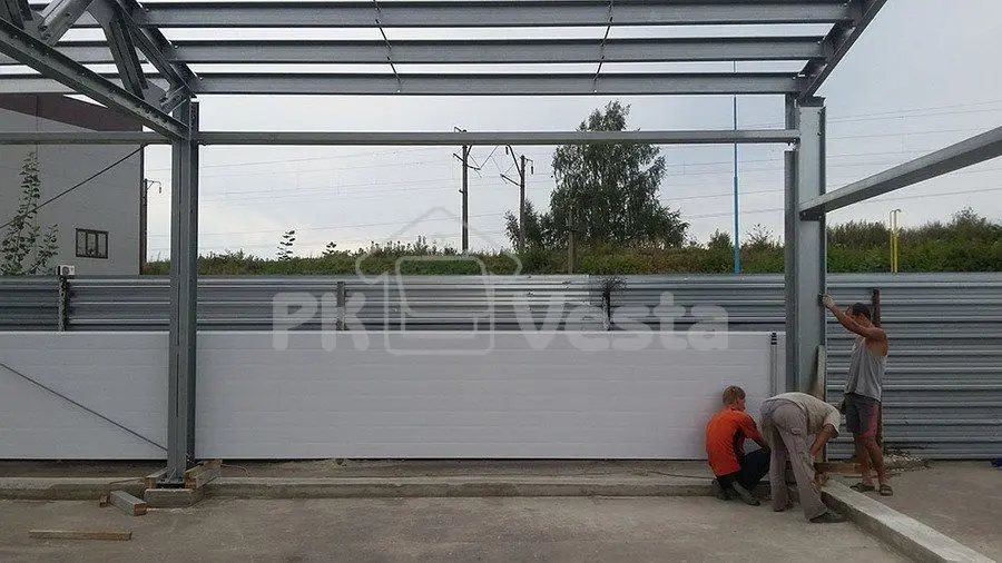 ПК «Веста» объявляет о монтаже быстровозводимого склада индивидуальных вещей в г. Рязань, Россия