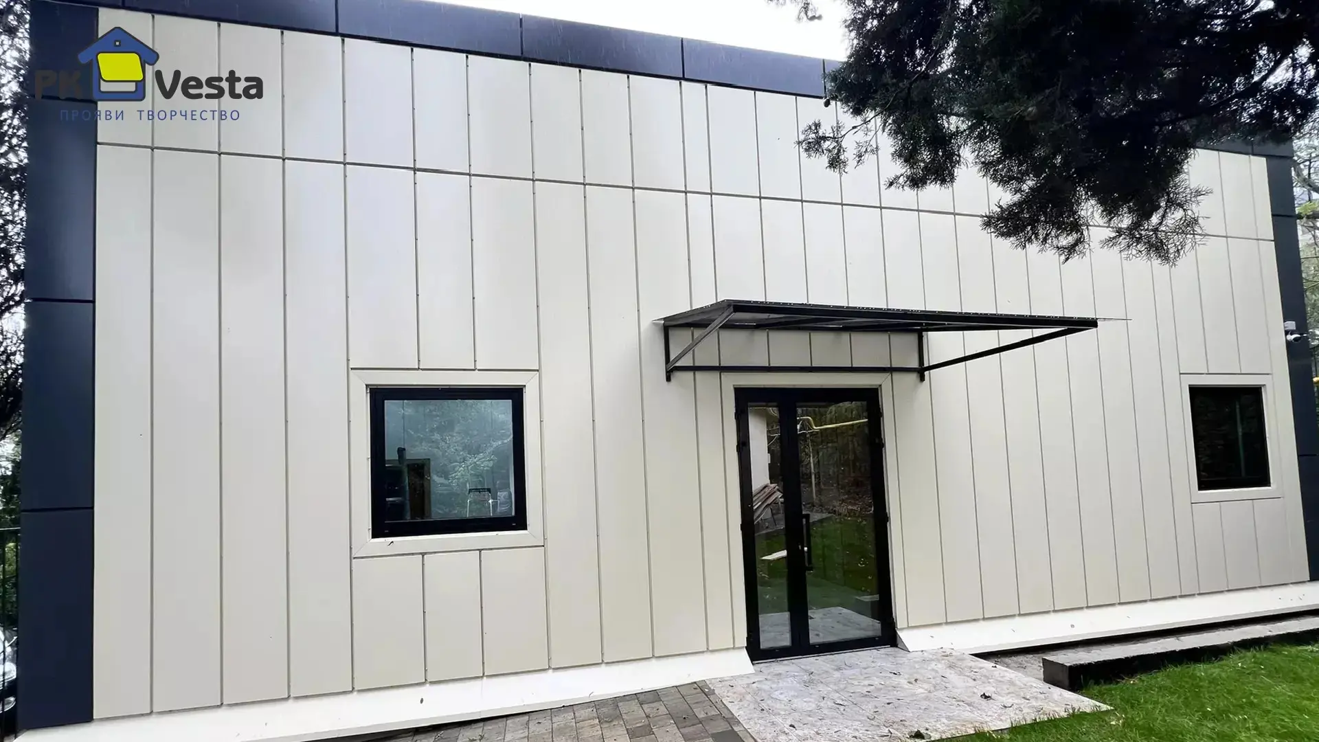 Завод ПК Веста завершил монтаж быстровозводимой музыкальной школы 10Ш х 12Д х 3.3В из ЛСТК в п. Гурзуф, Крым, Россия