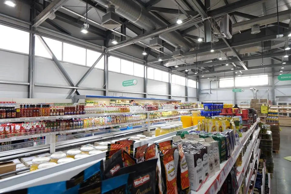 ПК Веста объявляет о завершении монтажа быстровозводимого магазина 24Ш х 63Д х 6.4В в г. Дагестанские Огни, Кавказ, Россия