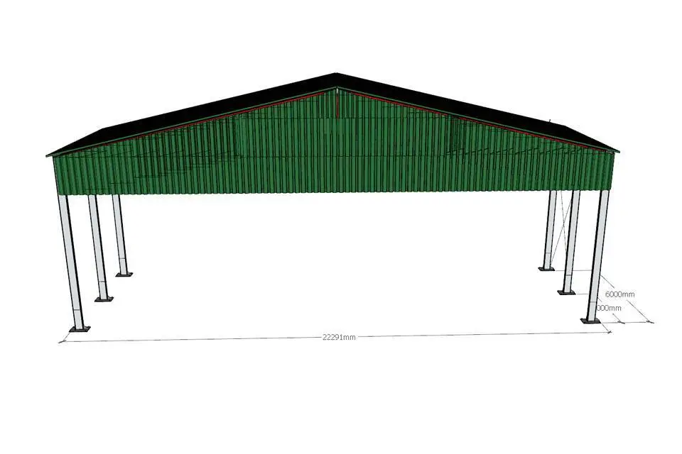 ПК Веста объявляет о заказе быстровозводимого навеса 22Ш х 6Д х 4.5В для хранения мусора в г. Серпухов, Россия