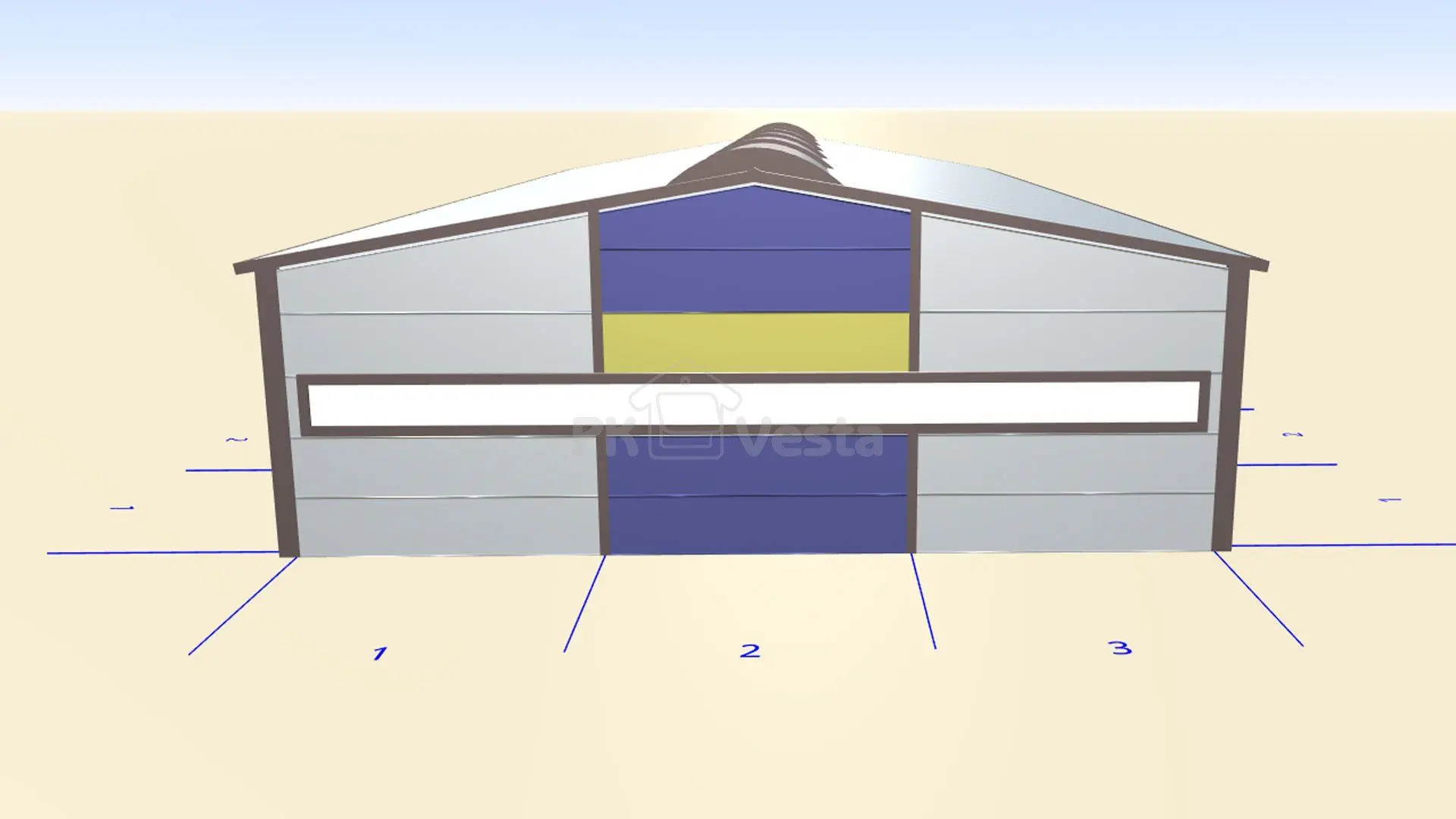 ПК «Веста» объявляет о заказе быстровозводимого мини склада/офиса 18 х 35 х 5.2 (ЛСТК) в г. Дмитров, Россия