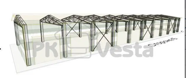 ПК «Веста» объявляет о монтаже быстровозводимого склада для хранения военной техники в г. Калуга, Россия