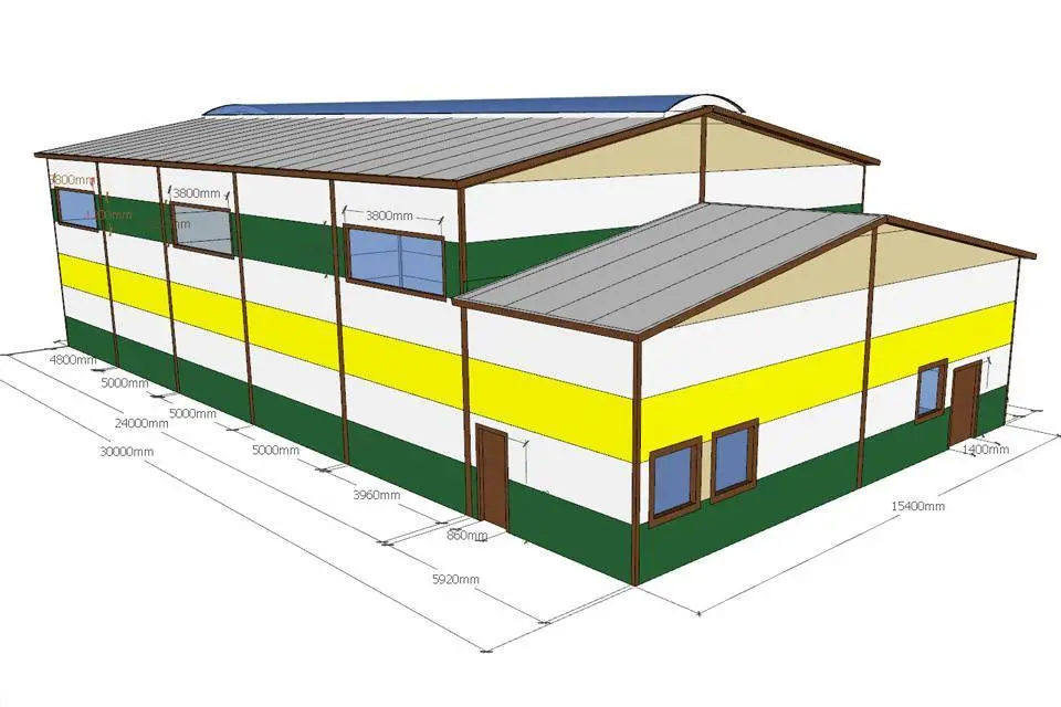 Завод ПК Веста объявляет о заказе нового спортивного зала 15Ш х 30Д х 7.1В для частной школы в г. Благовещенск, Россия