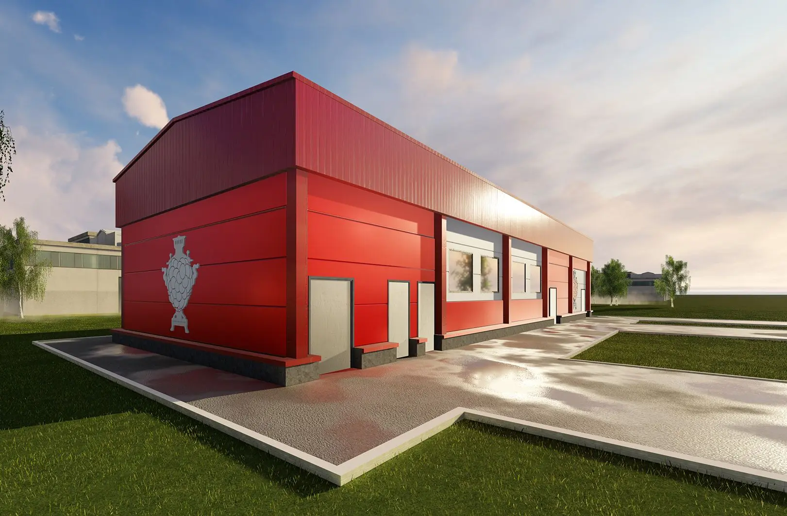 ПК Веста объявляет о заказе быстровозводимого высокотехнологичного завода и склада по переработке ягод 8Ш х 30Д х 4.5В в г. Тула, Россия