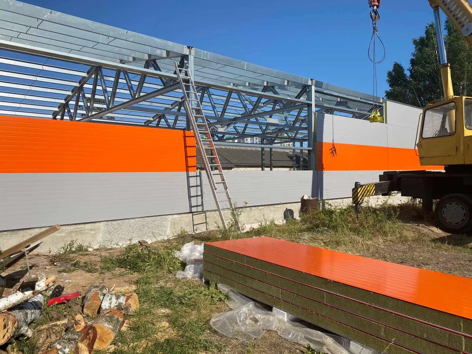 Завод ПК Веста объявляет об экспортном заказе быстровозводимого мебельного цеха с офисом 15х30х4.2 в г. Могилев, Беларусь