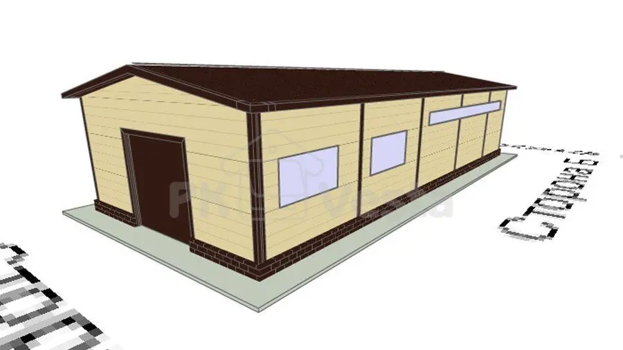 ПК «Веста» объявляет о заказе быстровозводимой куриной фермы 8Ш х 20Д х 4В для местного КФХ в Истринском р-не, Моск. обл., Россия