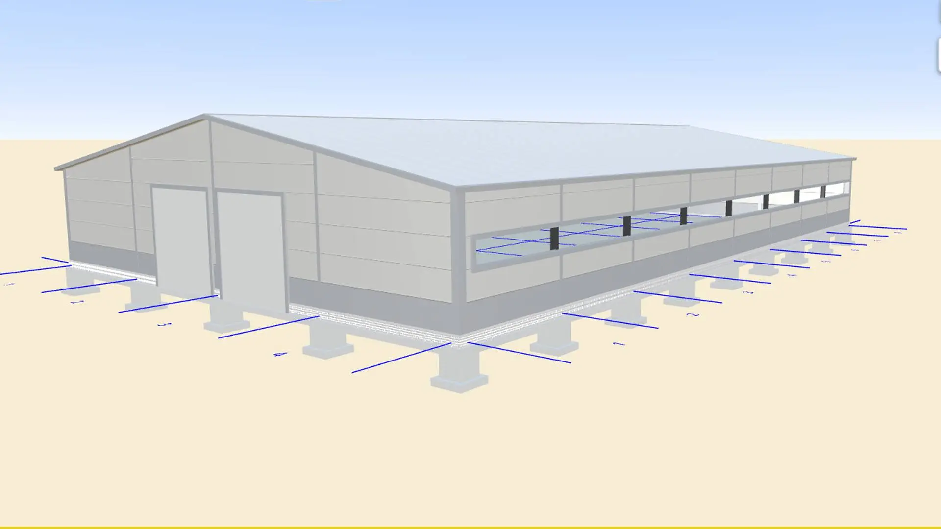 Завод ПК Веста объявляет о заказе быстровозводимого склада 30х48х4 для хранения пиломатериалов в г. Вязьма, Россия