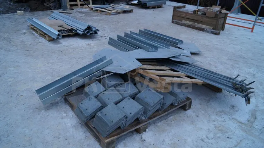 ПК «Веста» объявляет о завершении монтажа каркаса для быстровозводимого завода по изготовлению корма для рыб в г. Тула, Россия