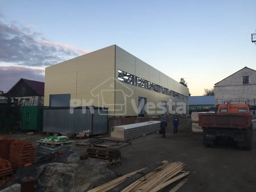 ПК «Веста» объявляет о монтаже быстровозводимого мини склада/производства лекарственных препаратов в Рязанской области, Россия