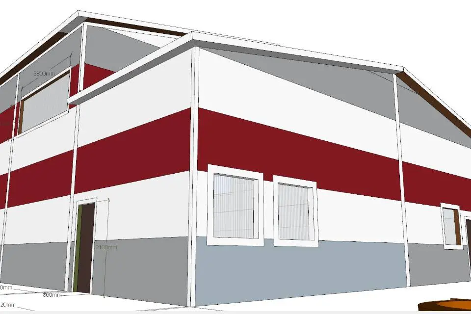 Завод ПК Веста объявляет об экспортном заказе быстровозводимого типового спортивного зала 15х30х7.2 в г. Цхинвал, республика Южная Осетия.