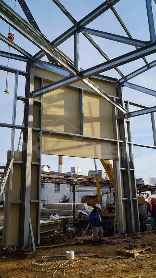 ПК Веста объявляет о завершение монтажа стальных конструкций фармацевтической фабрики в Рязанской обл., Россия