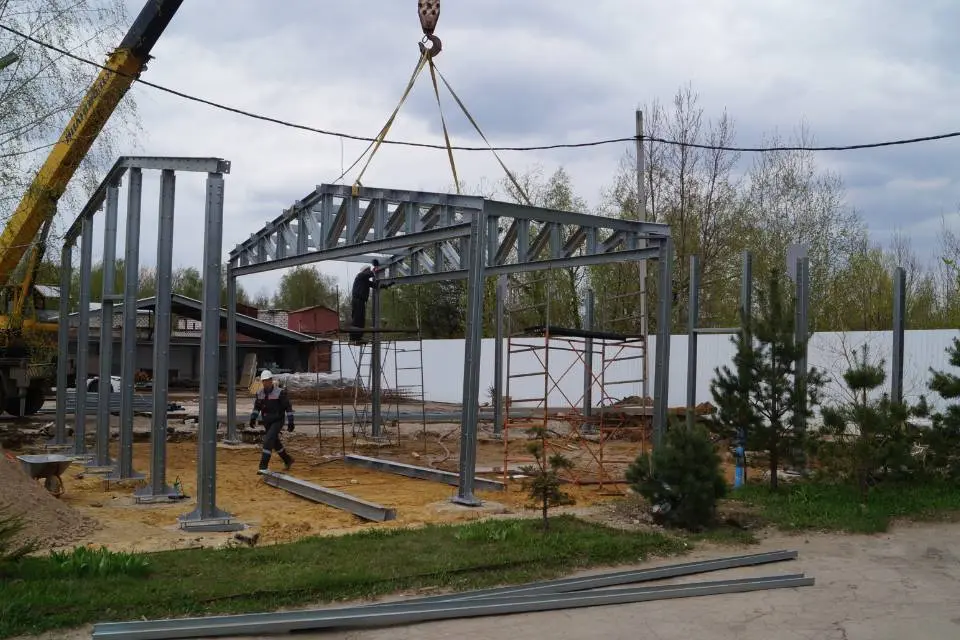 Завод ПК Веста объявляет о заказе и монтаже быстровозводимого офиса 10х14х3 в г. Тула, Россия