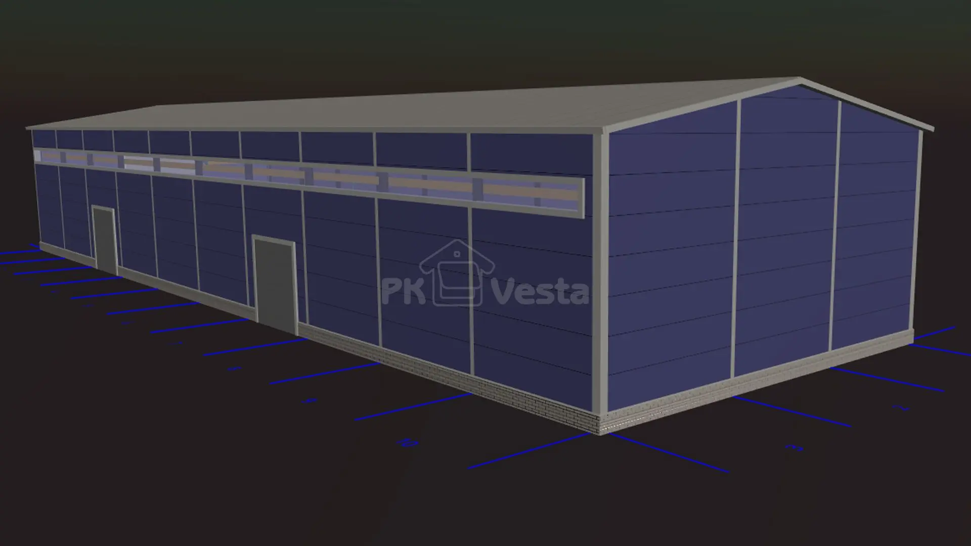 ПК Веста объявляет о заказе легких металлоконструкций для быстровозводимого цеха 18Ш х 60Д х 8.9В по ремонту оборудования для нефтяных скважин в г. Нефтеюганск, Россия