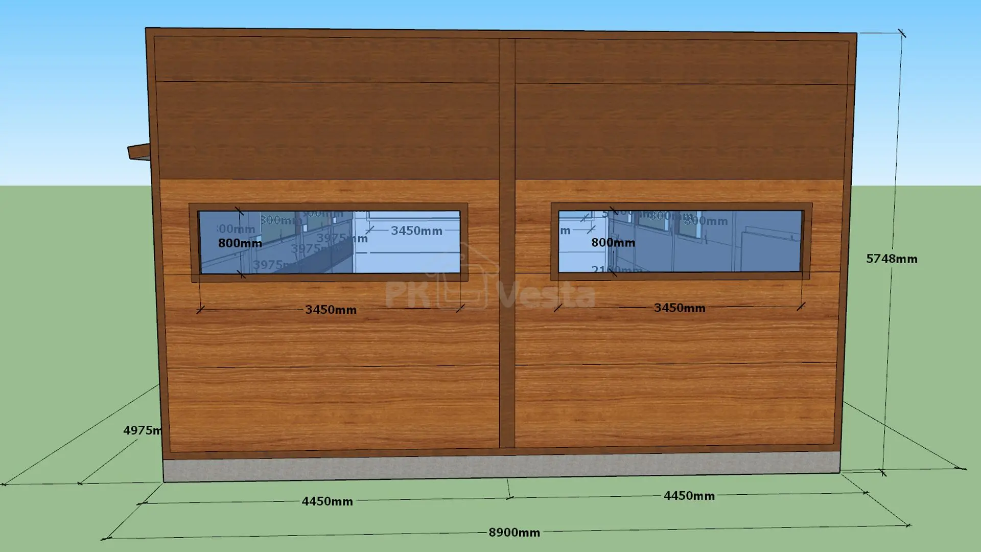 ПК «Веста» объявляет о заказе быстровозводимой автомастерской 8.9 х 19.9 х 3.6 в г. Новомосковск, Россия
