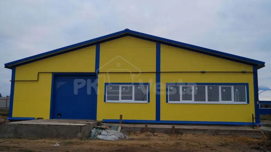 ПК «Веста» объявляет о завершении монтажа здания минизавода по изготовлению бутылок, Тульская область, Россия