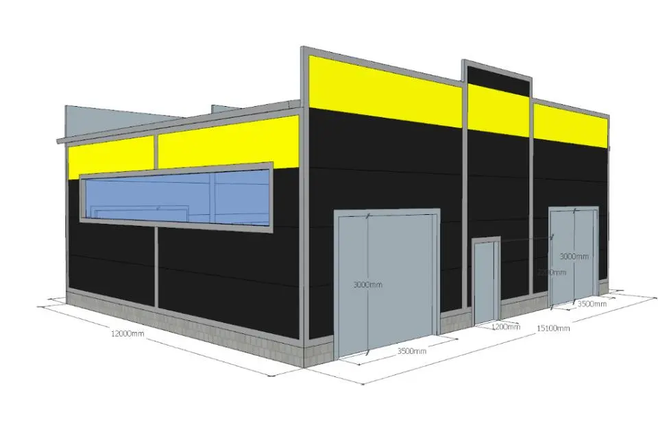 Завод ПК Веста объявляет о заказе быстровозводимой автомойки 15х12х5.2 в г. Тула, Россия