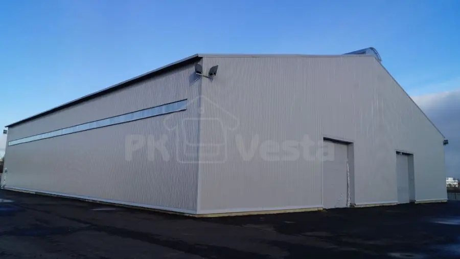 ПК «Веста» объявляет о вводе в эксплуатацию быстровозводимого здания 36 х 36 х 7 завода по изготовлению полимерных изделий в МО, Россия