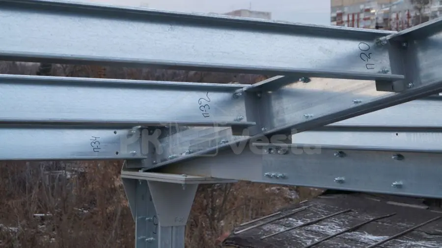 ПК «Веста» объявляет о завершении монтажа каркаса для быстровозводимого завода по изготовлению корма для рыб в г. Тула, Россия