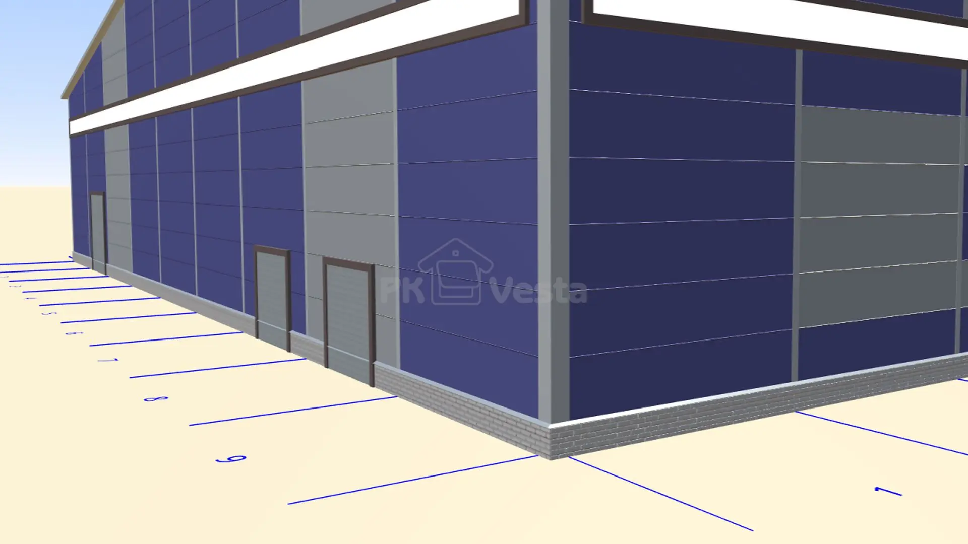 ПК «Веста» объявляет о заказе быстровозводимого склада и перерабатывающего центра 54 х 54 х 10.2 по изготовлению концентрированных соков около г. Липецк, Россия