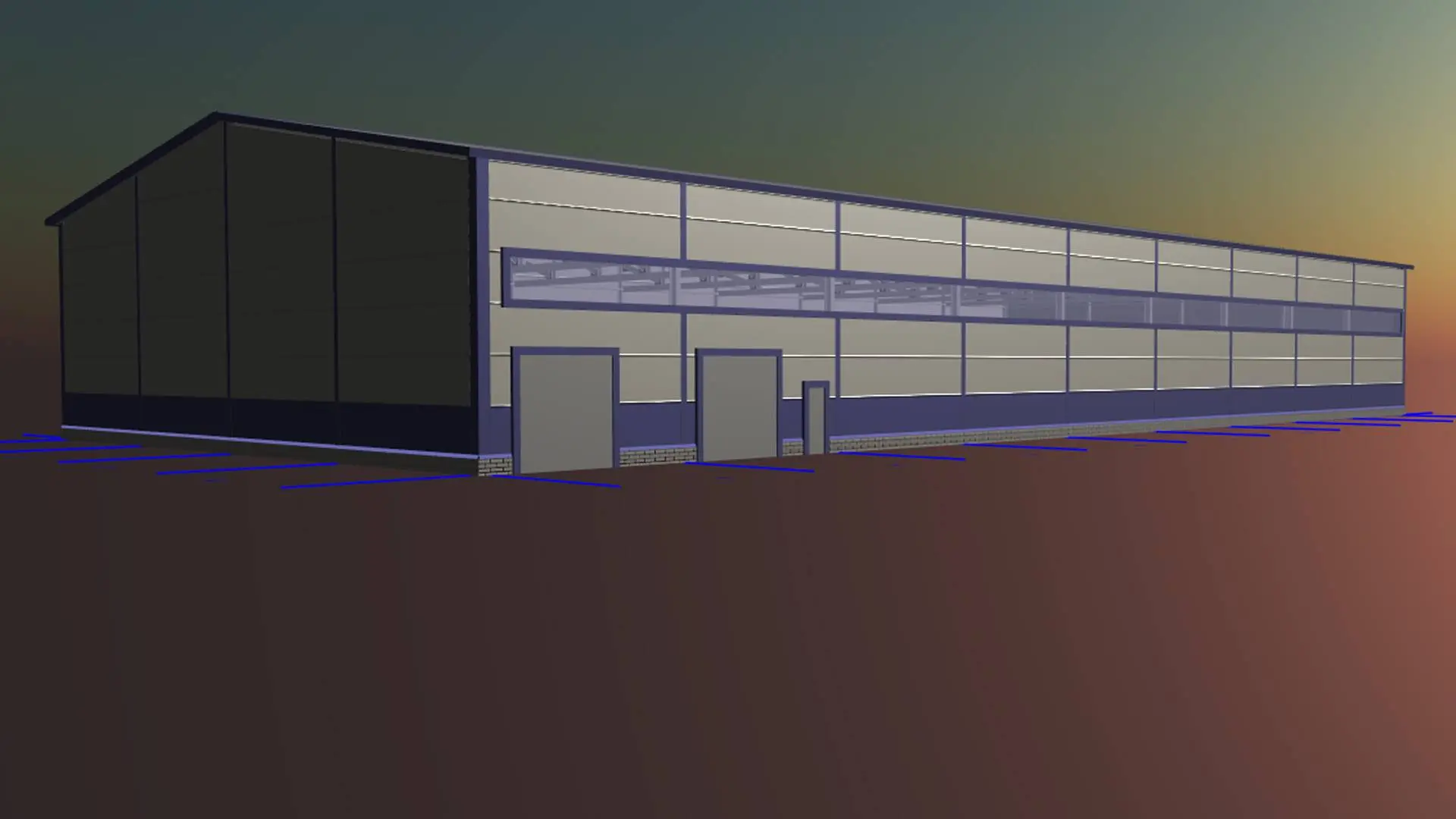 ПК Веста объявляет о заказе быстровозводимого склада 24Ш х 54Д х 7.5В для мебельного производства в д. Окуловка около Великого Новгорода, Россия