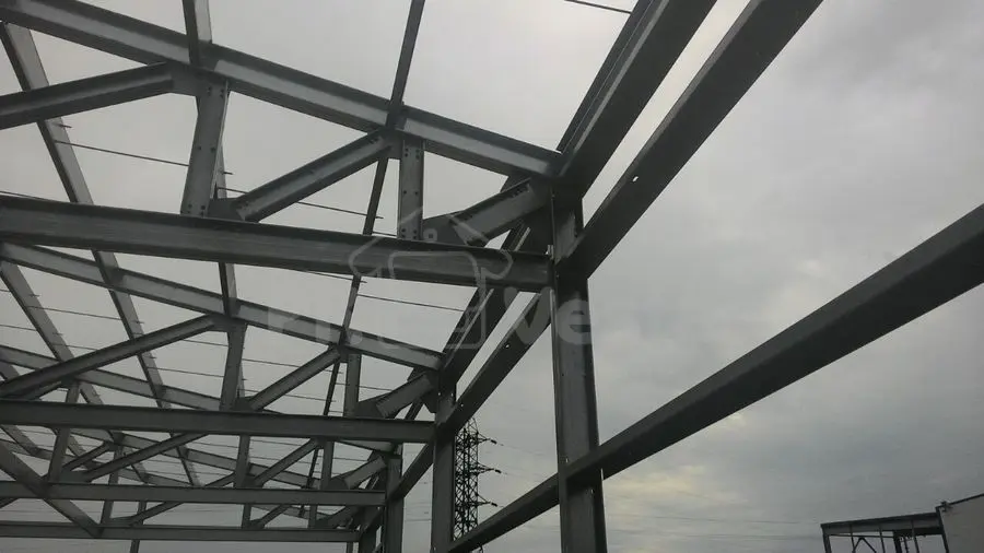 ПК «Веста» объявляет о завершении монтажа стального облегченного каркаса склада/офиса 24Шх40Дх5.2В из ЛСТК в г Тула, Россия