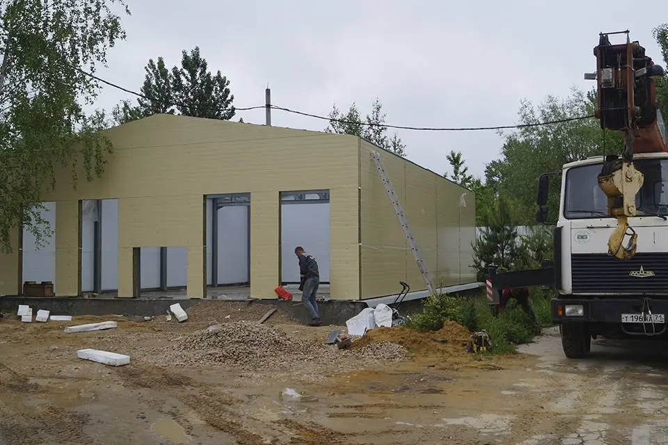 Завод ПК Веста объявляет о заказе и монтаже быстровозводимого офиса 10х14х3 в г. Тула, Россия