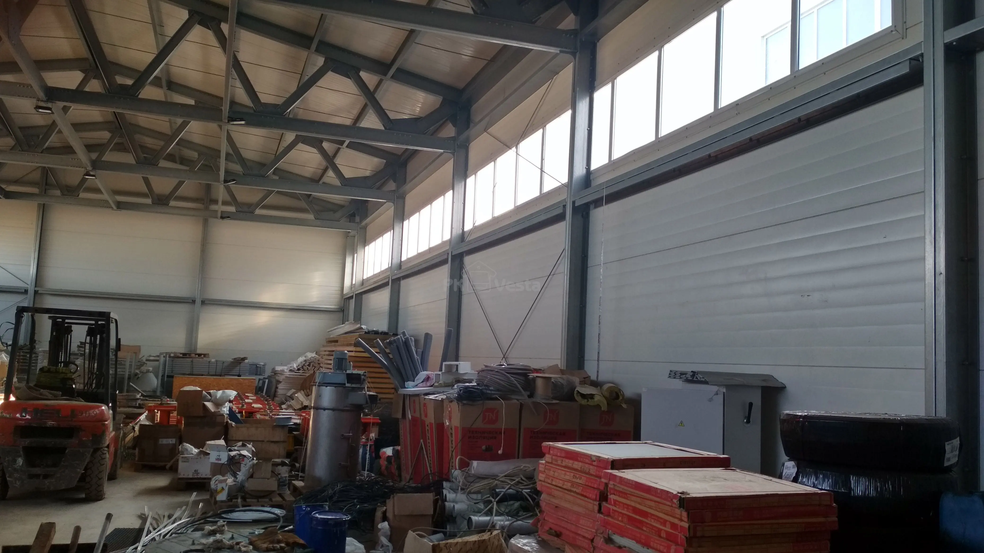 ПК Веста объявляет о завершение монтажа быстровозводимого промышленного комплекса/Складов 42Ш х 48Д х 11В по изготовлению дорожной плитки в г. Астана, Казахстан