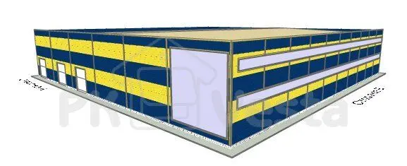 ПК «Веста» объявляет о внедрение нового типа конструкций ПЛОСКОЙ КРОВЛИ и гибридных систем до 60м пролета