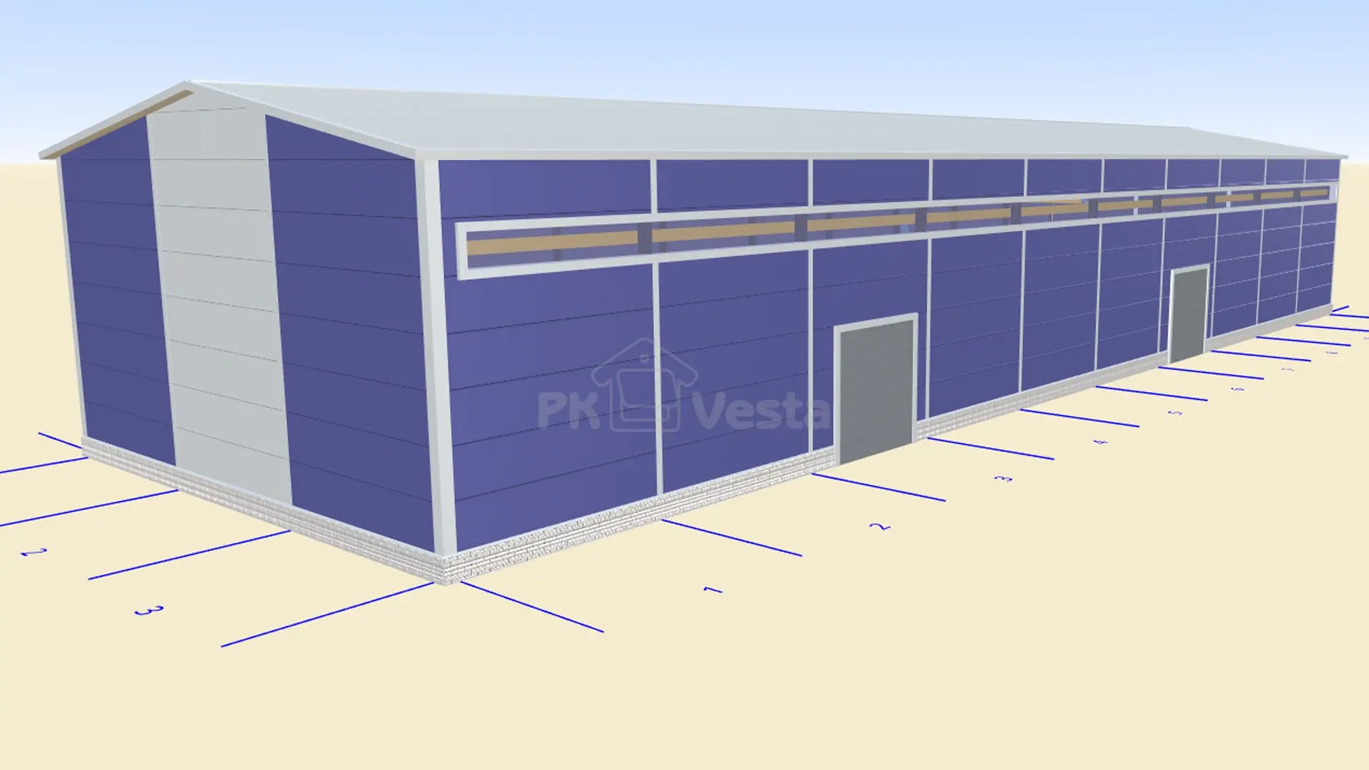 ПК Веста объявляет о заказе легких металлоконструкций для быстровозводимого цеха 18Ш х 60Д х 8.9В по ремонту оборудования для нефтяных скважин в г. Нефтеюганск, Россия