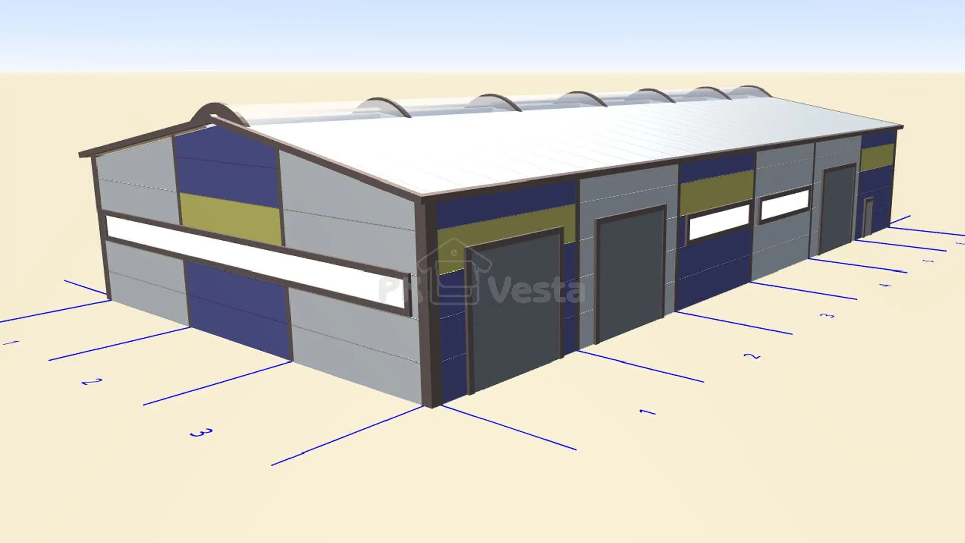 ПК «Веста» объявляет о заказе быстровозводимого мини склада/офиса 18 х 35 х 5.2 (ЛСТК) в г. Дмитров, Россия