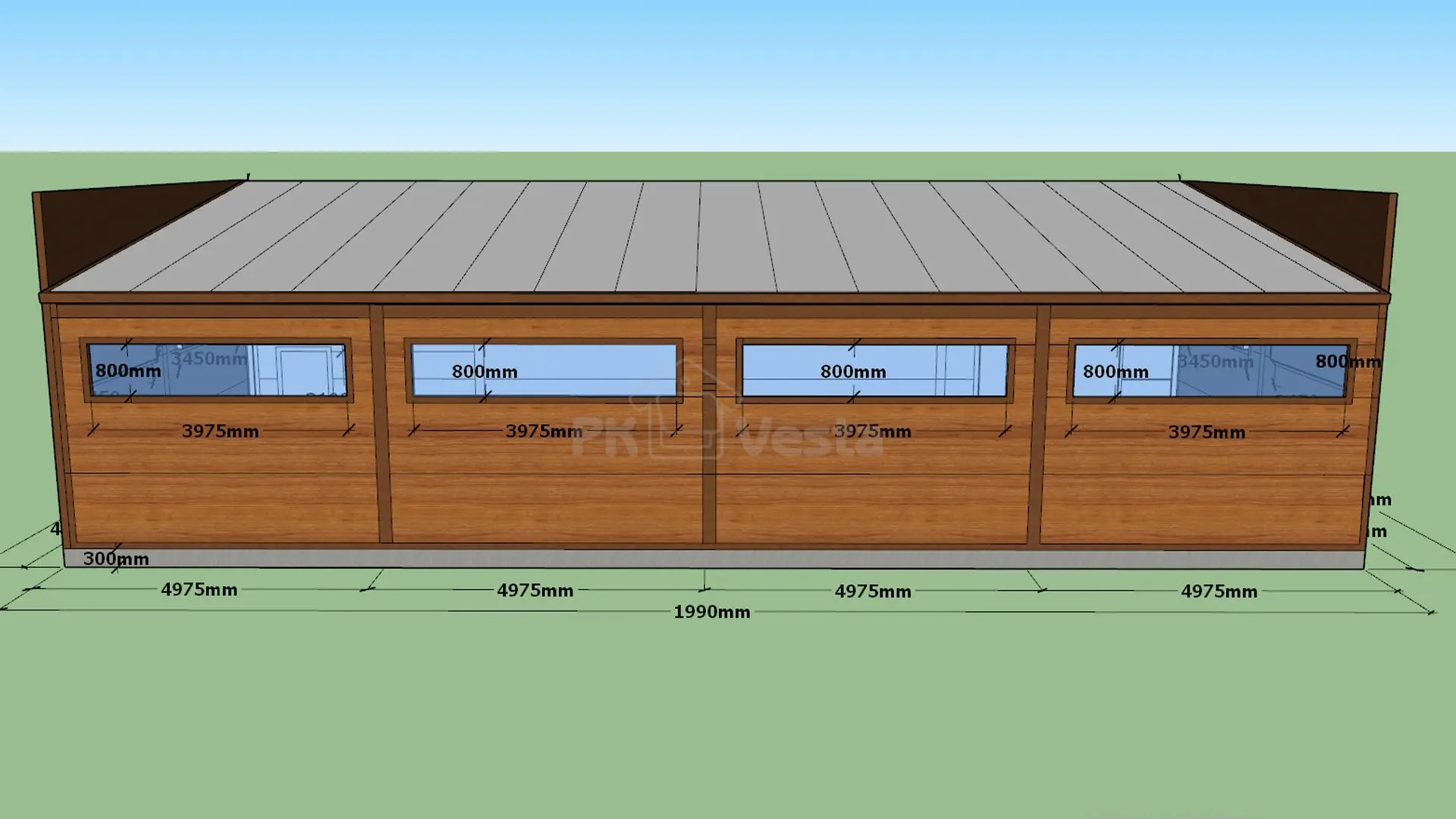 ПК «Веста» объявляет о заказе быстровозводимой автомастерской 8.9 х 19.9 х 3.6 в г. Новомосковск, Россия