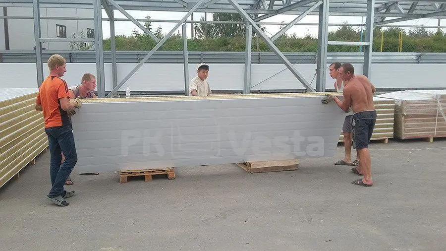 ПК «Веста» объявляет о монтаже быстровозводимого склада индивидуальных вещей в г. Рязань, Россия