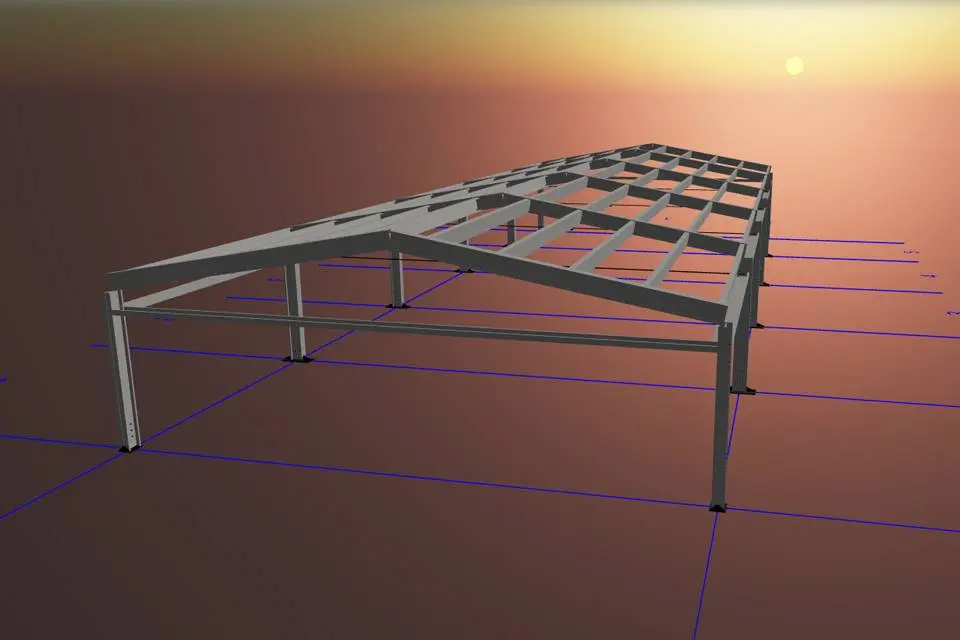 ПК Веста объявляет о заказе двух современных быстровозводимых теплиц 9х24х2 из ЛСТК в посёлке Партенит, Крым, Россия