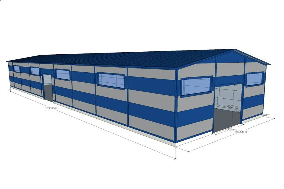 Завод ПК Веста объявляет о заказе быстровозводимого склада 15 х 52 х 6 для хранения изделий из ПНД в г. Домодедово, Россия