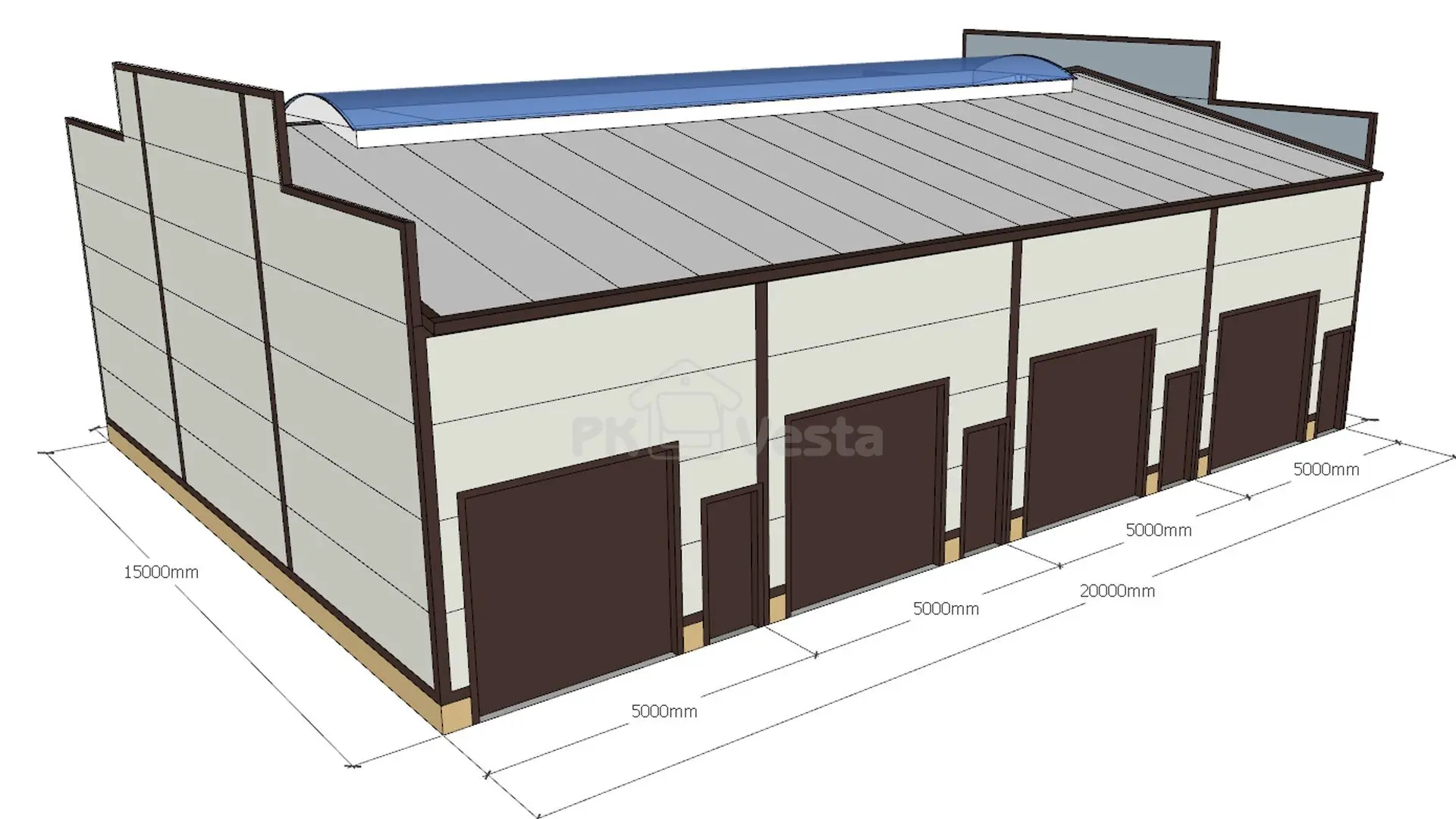 ПК Веста объявляет о заказе автосервиса и мастерской 15Ш х 20Д х 4В из ЛСТК в г. Москва, Россия
